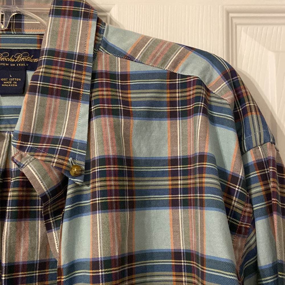 Brooks Brothers Woven in Italy Shirt 100% cotton excellent condition size L - Picture 3 of 7